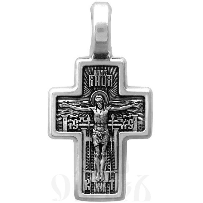 крест «распятие. казанская икона божией матери. молитва», серебро 925 проба (арт. 101.506)